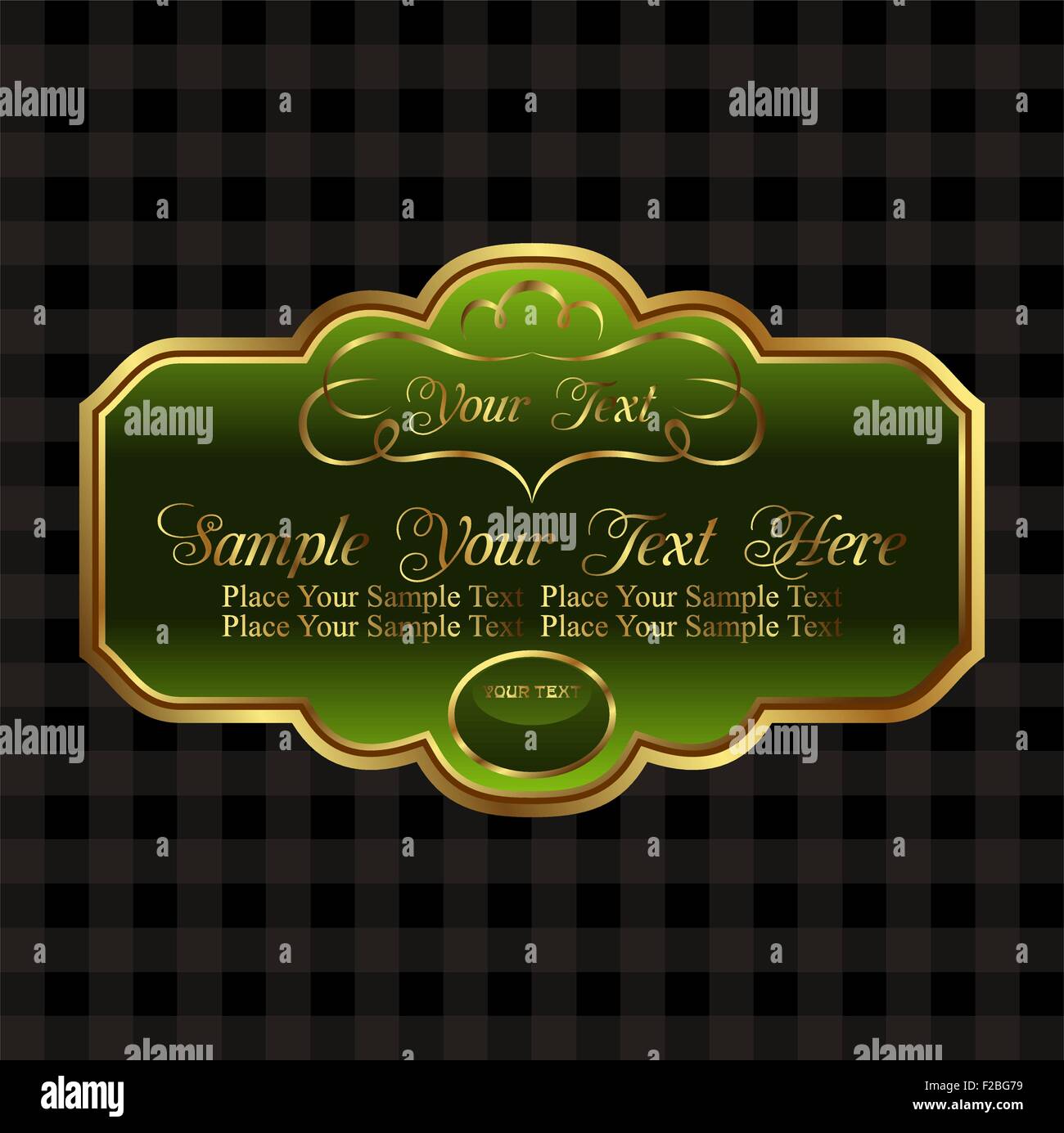 decorative ornate gold frame Stock Vector Image & Art Alamy