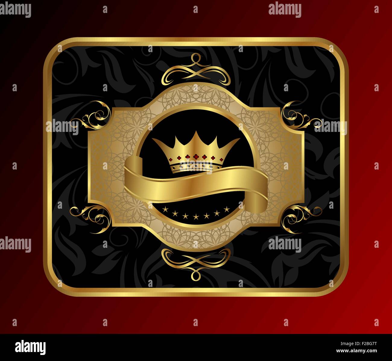 golden label for packing Stock Vector Image & Art - Alamy
