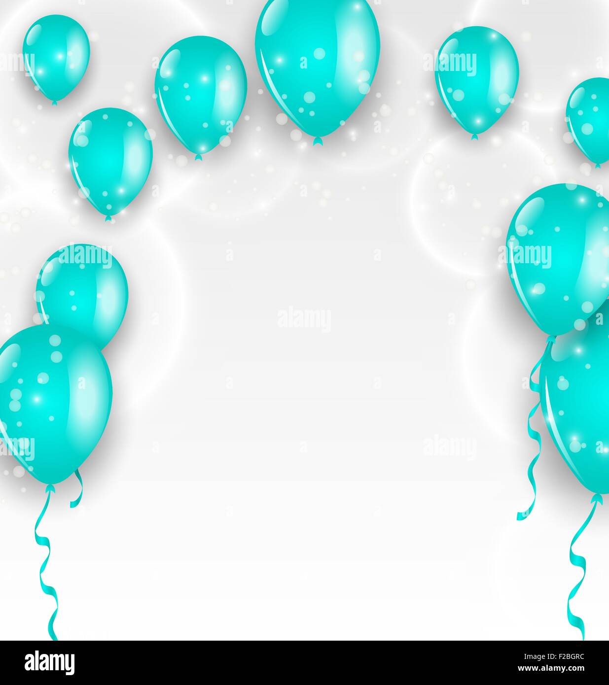 Holiday background with blue balloons Stock Vector Image & Art - Alamy