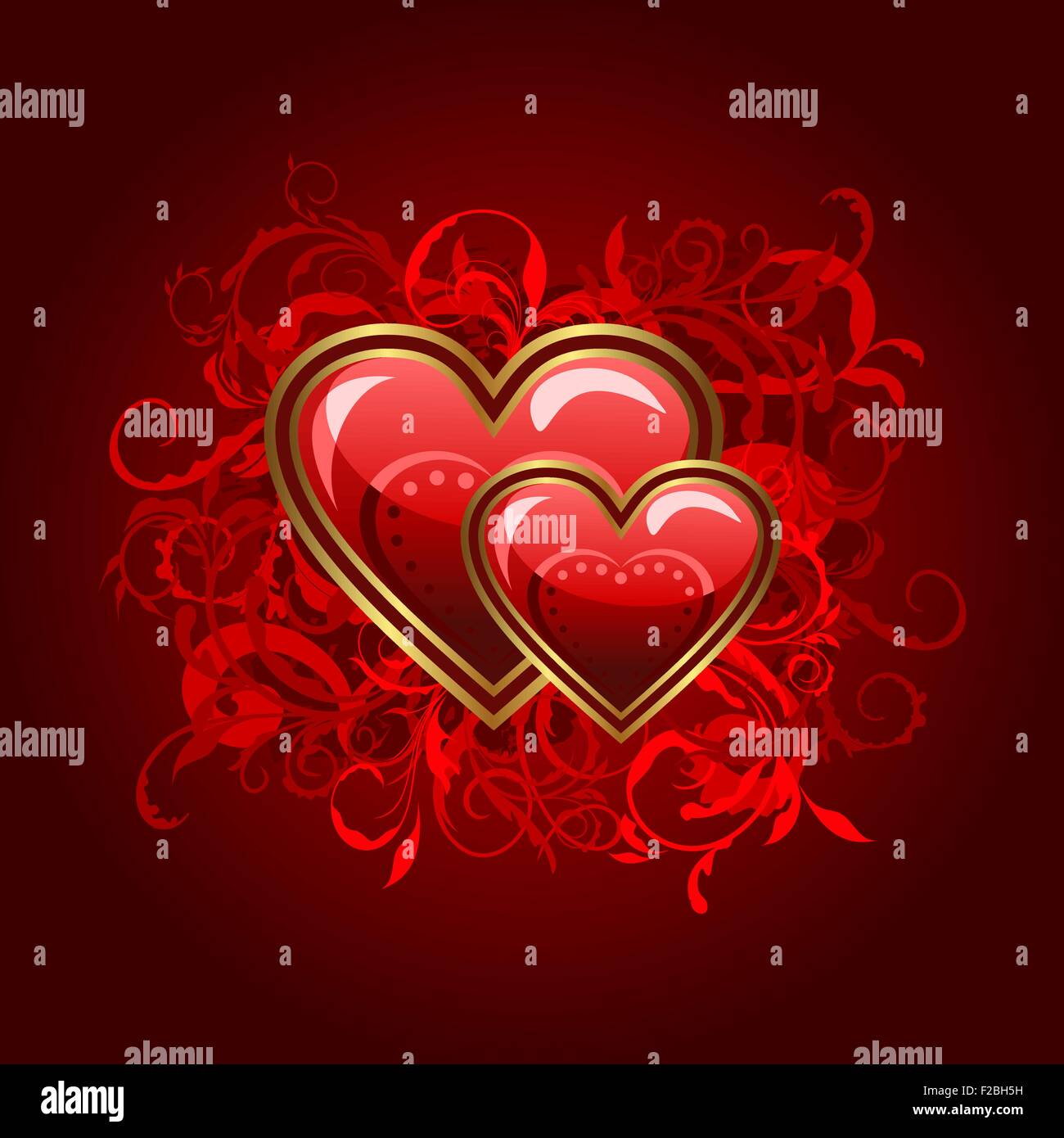 Valentine greeting card with heart Stock Vector Image & Art - Alamy