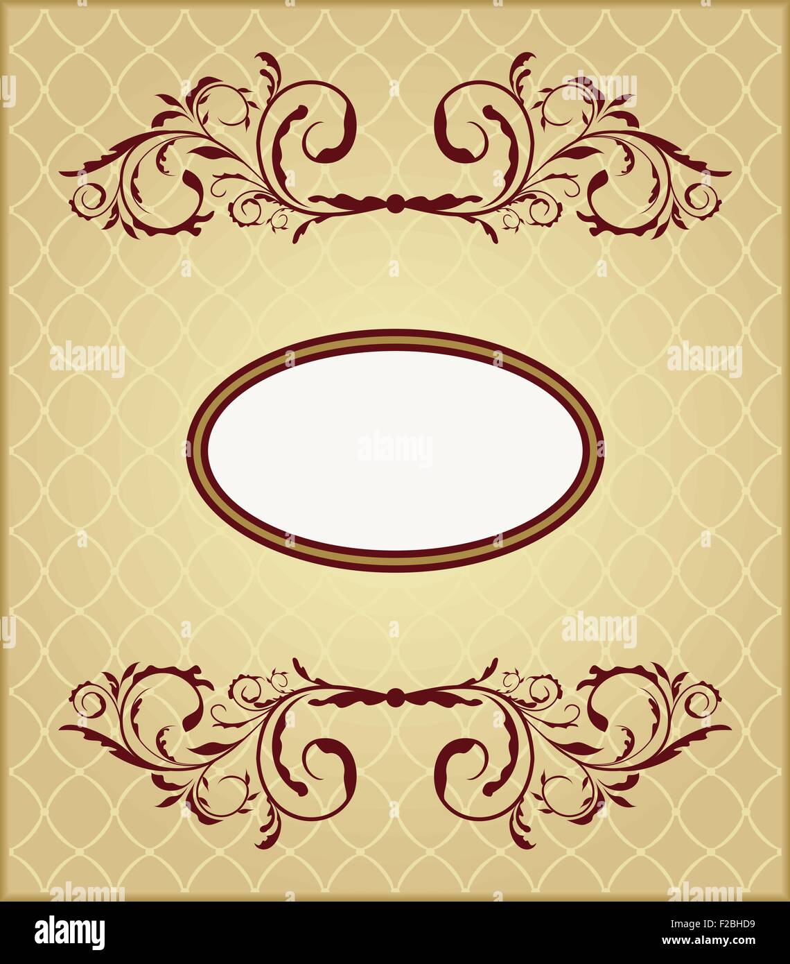 Illustration the floral vintage frame Stock Vector Image & Art - Alamy