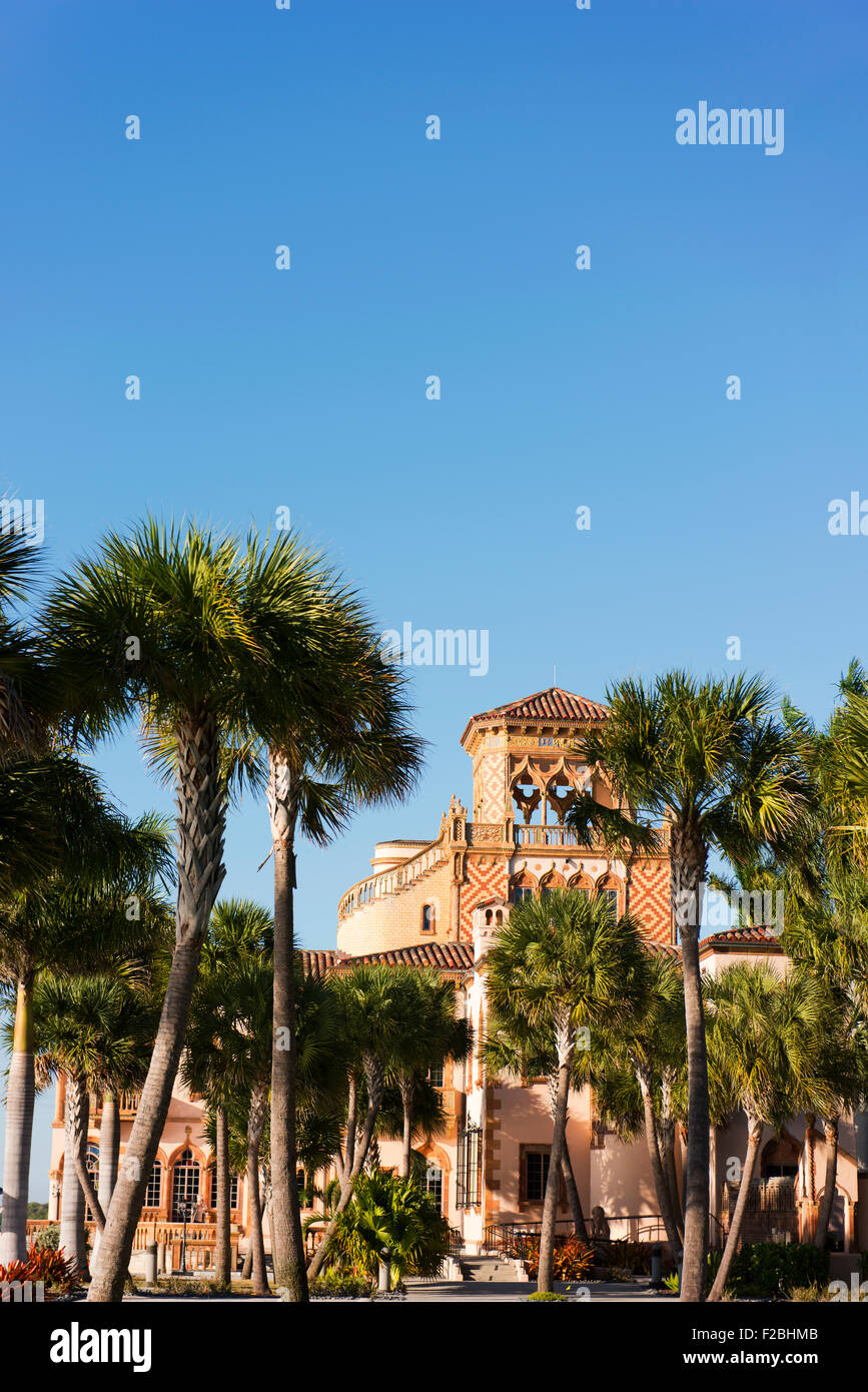 Ca d'Zan, meaning House of John, is the mansion built by John and Mable Ringling in Sarasota, Florida. Stock Photo