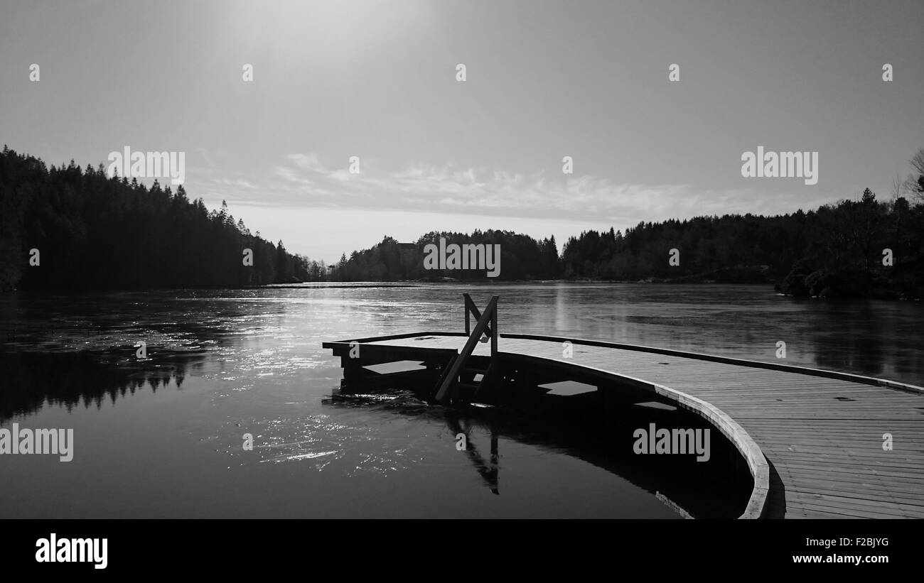 Norway frozen water swimming hi-res stock photography and images - Alamy