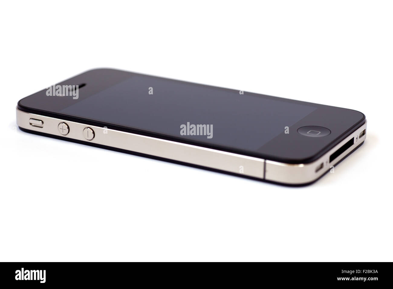 Smart phone isolated on a white background Stock Photo - Alamy