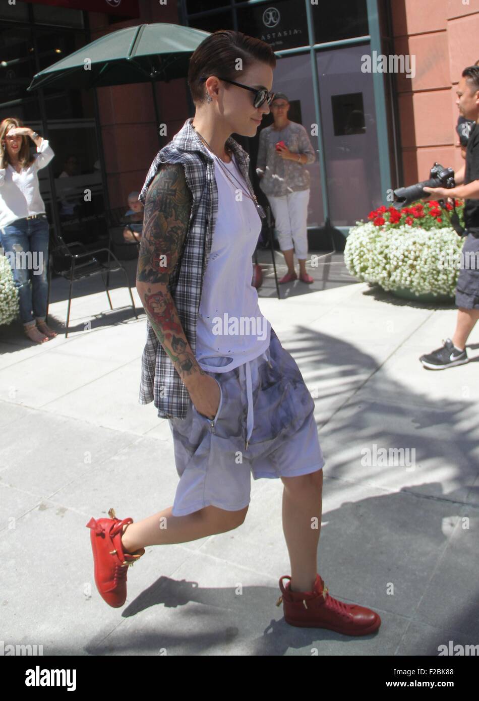 Ruby Rose out and about running errands in Beverly Hills Featuring ...