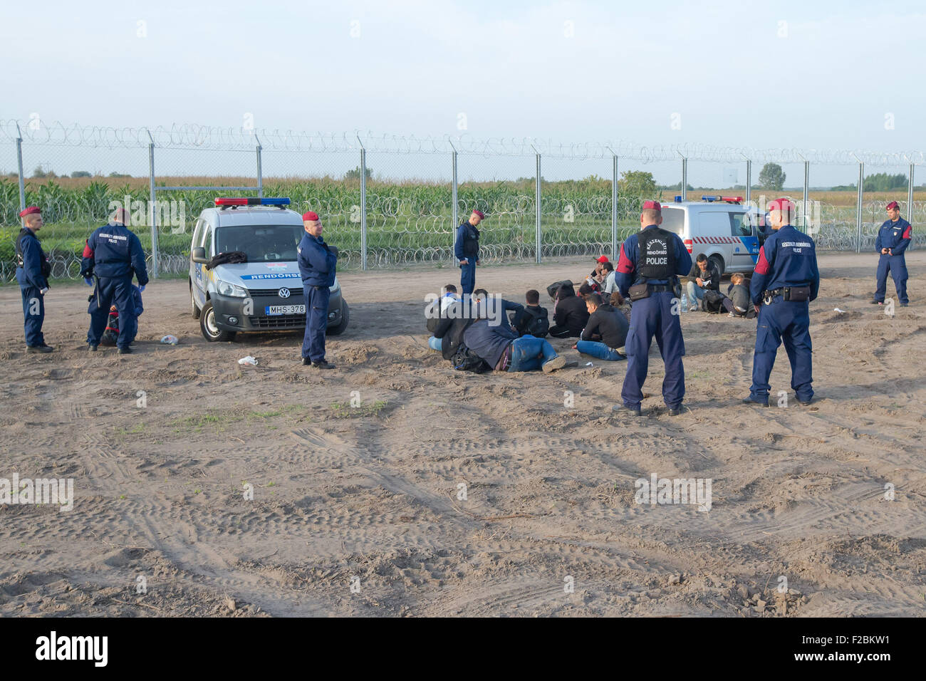 Hungary roszke border hi-res stock photography and images - Alamy