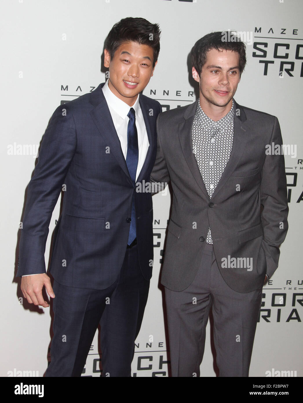 New York premiere of 'Maze Runner: The Scorch Trials' held at Regal E-Walk  - Arrivals Featuring: the cast of Maze Runner: The Scorch Trials Where:  New York, New York, United States When
