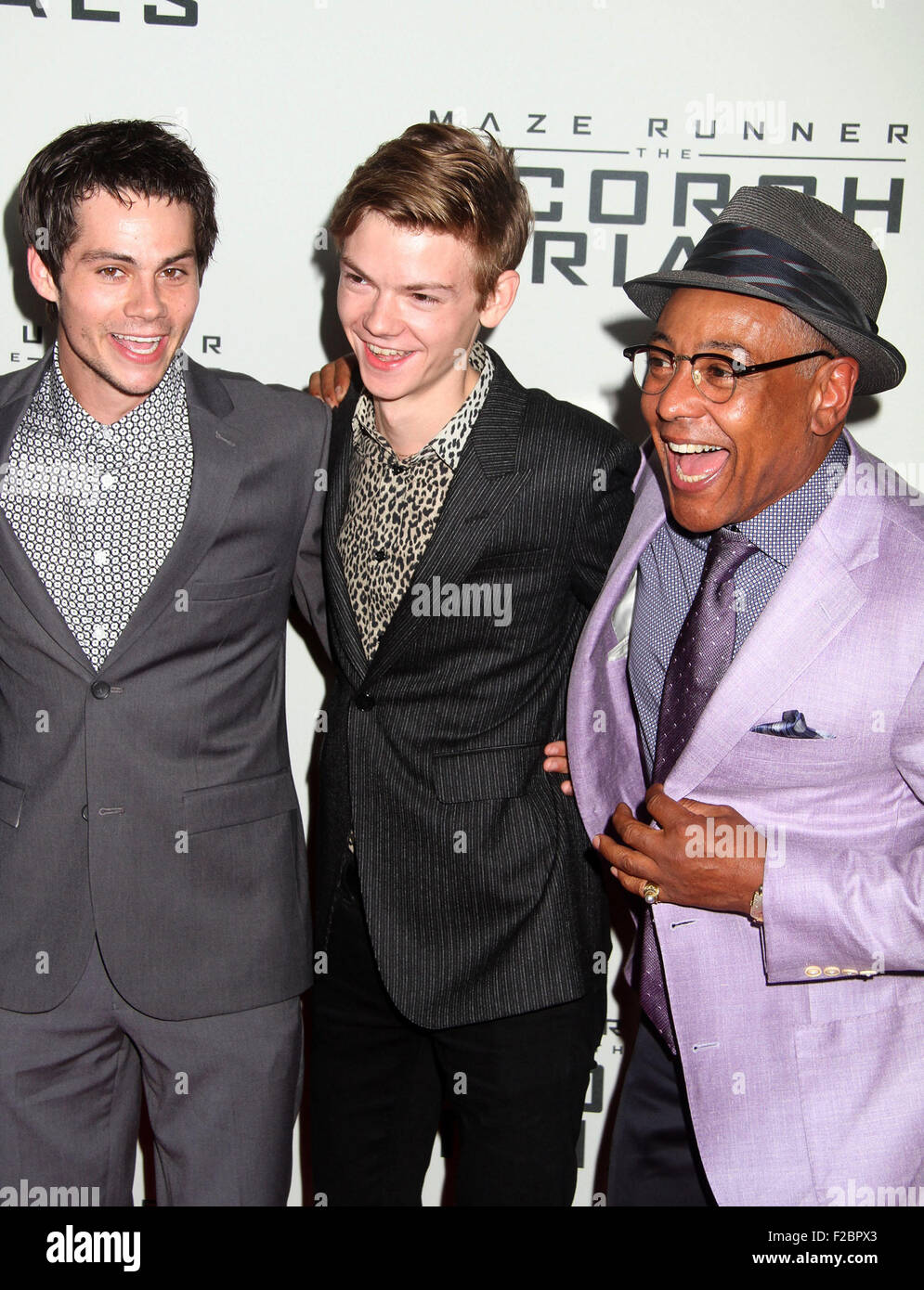 Actors Dylan O'Brien and Thomas Brodie-Sangster attend the Maze News  Photo - Getty Images