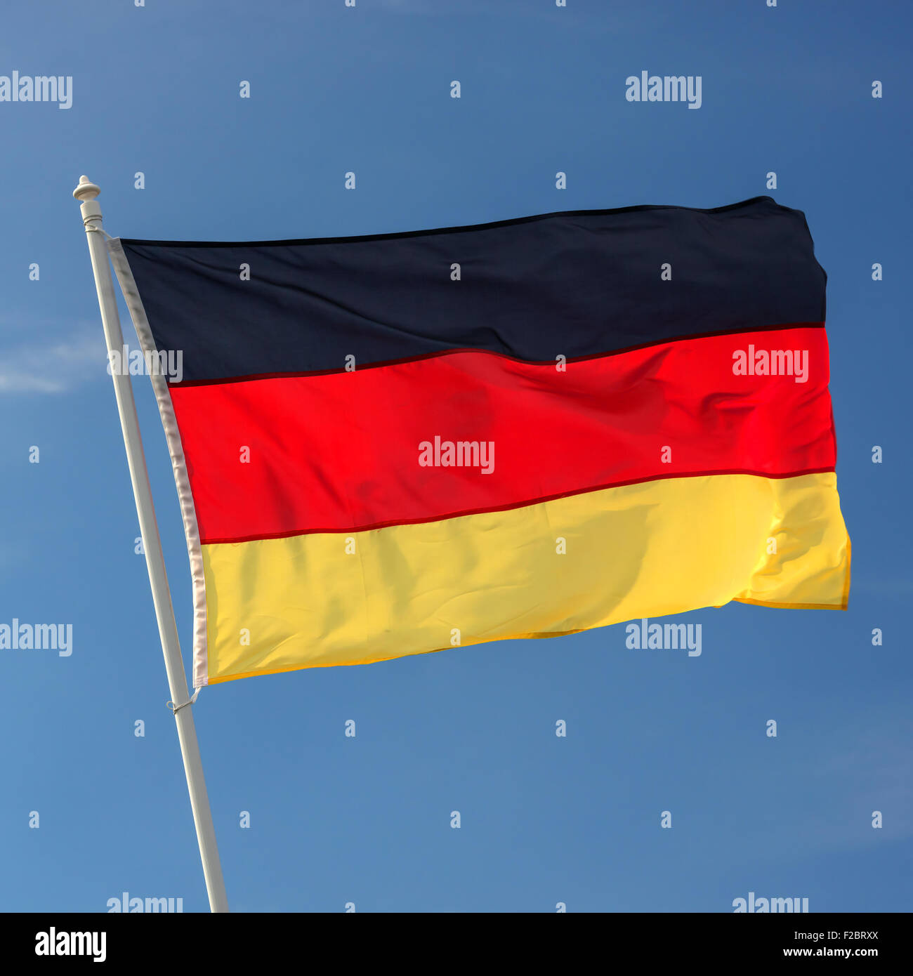 germany flag on fky background Stock Photo