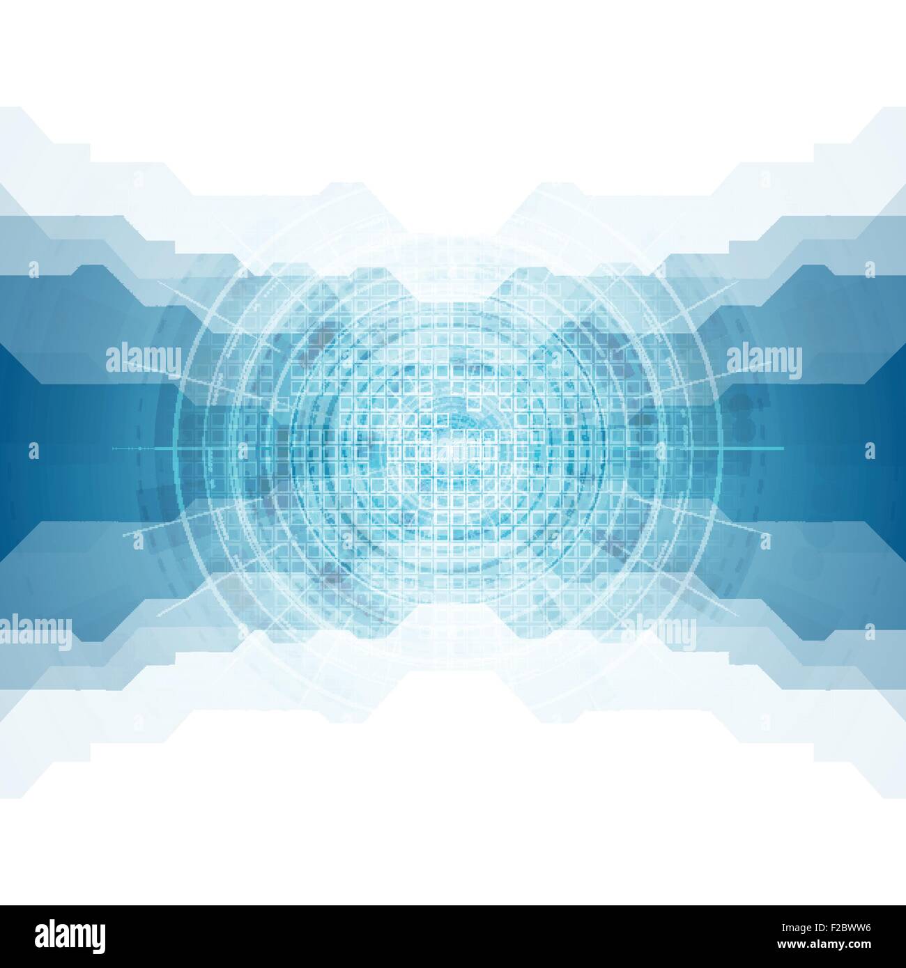 Tech bright blue abstract design. Vector background Stock Vector Image ...