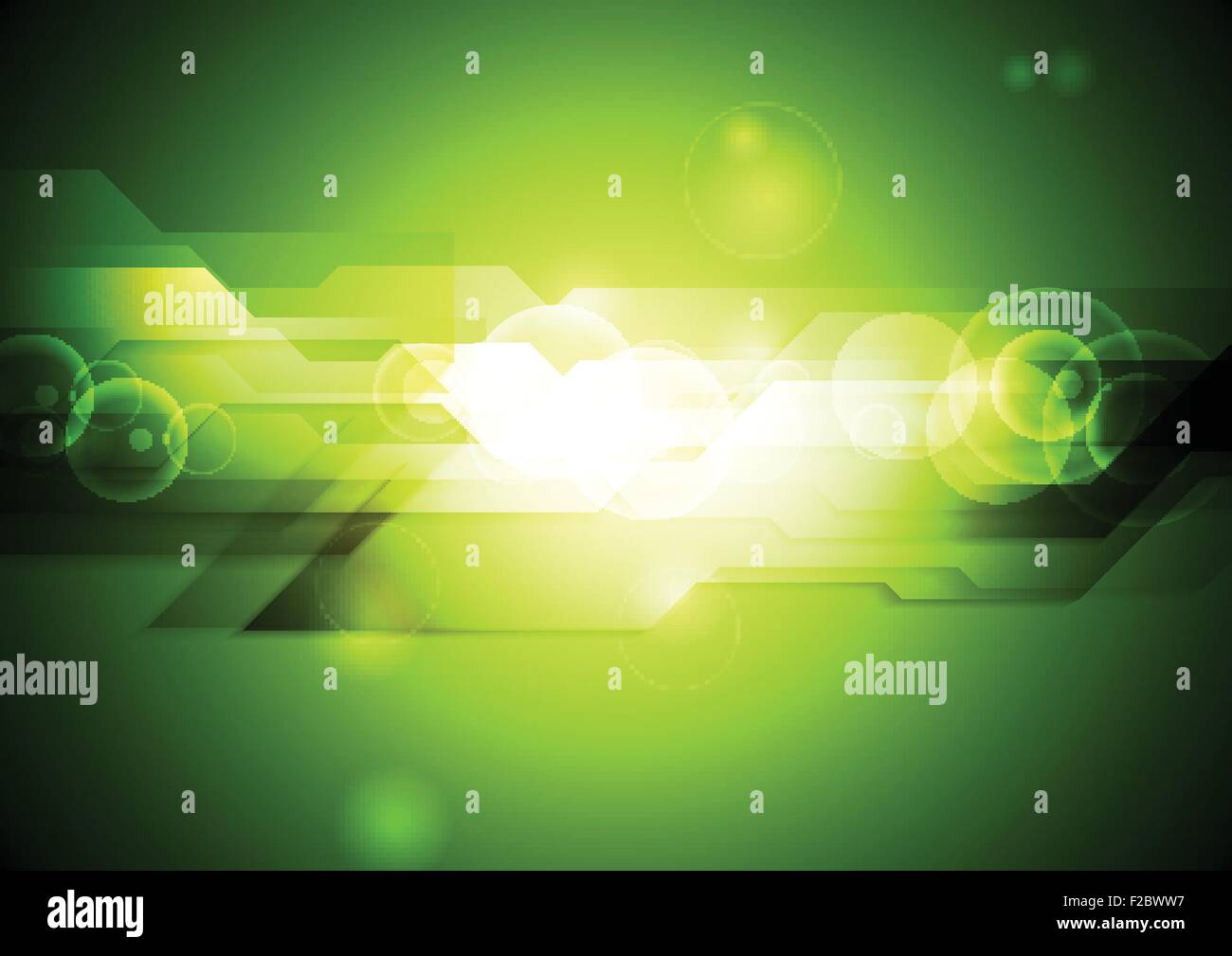 Shiny green tech abstract background. Vector illustration design Stock ...