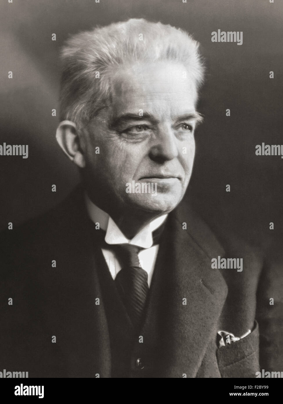 Carl August Nielsen (1865-1931), Danish composer and violinist, photograph circa 1925. Stock Photo