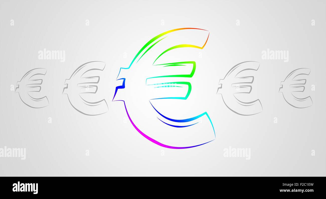 Euro icon illustration Stock Photo - Alamy