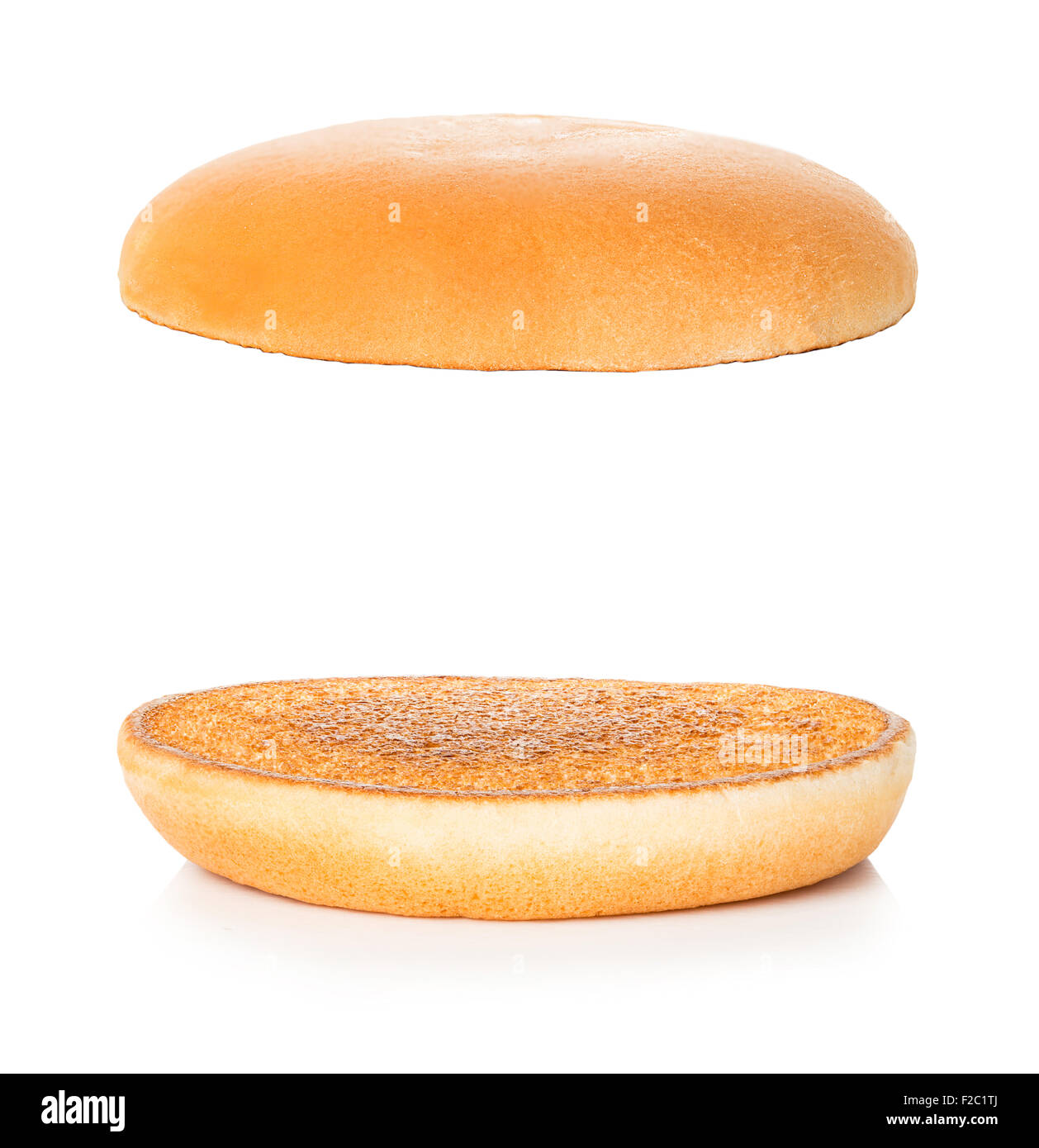 Hamburger Bun Bottom Top View