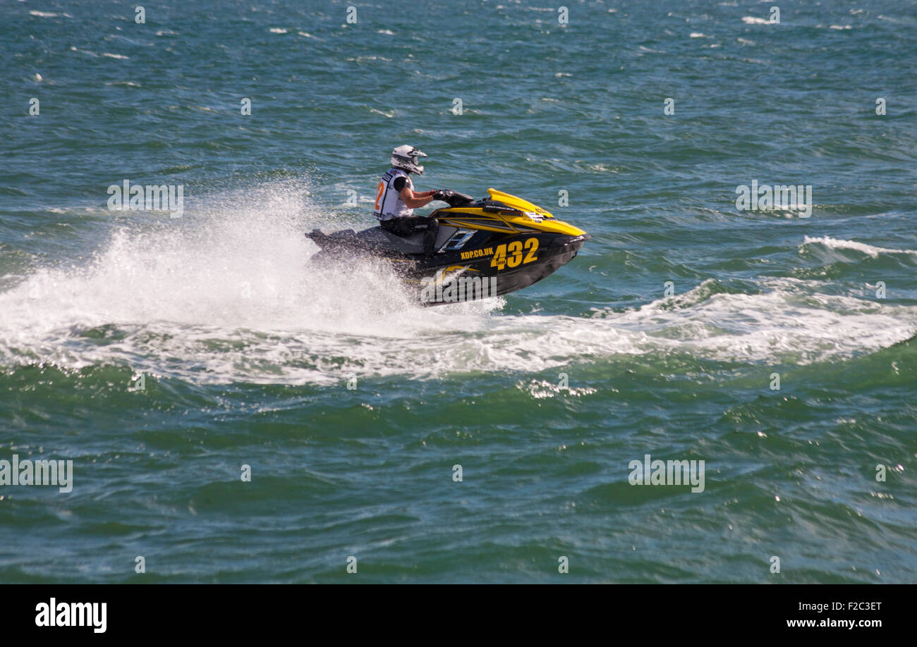 Grand Prix of the Sea at Bournemouth the Aqua X Jetski Championships with jet ski racing in