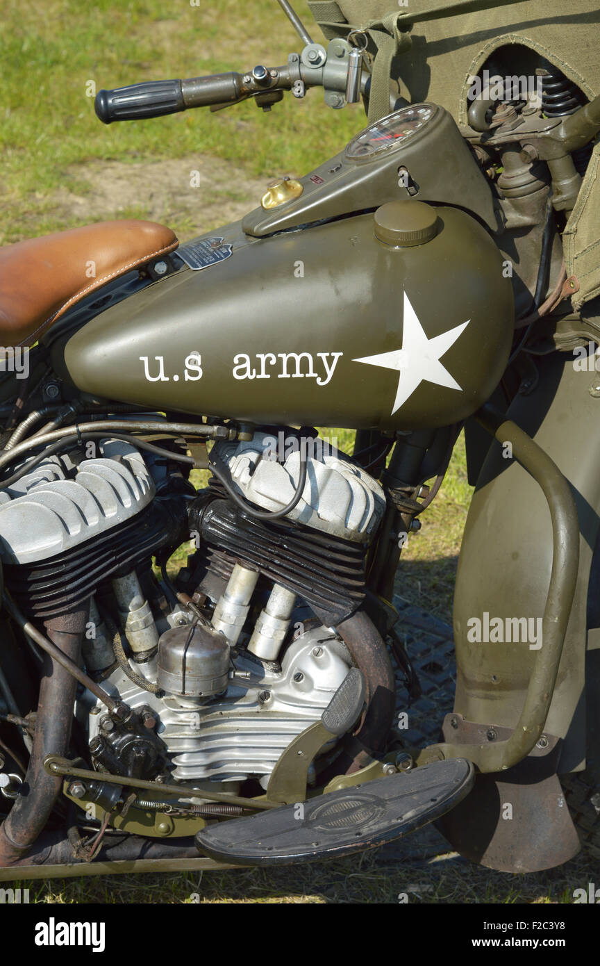 US Army motorcycle Stock Photo