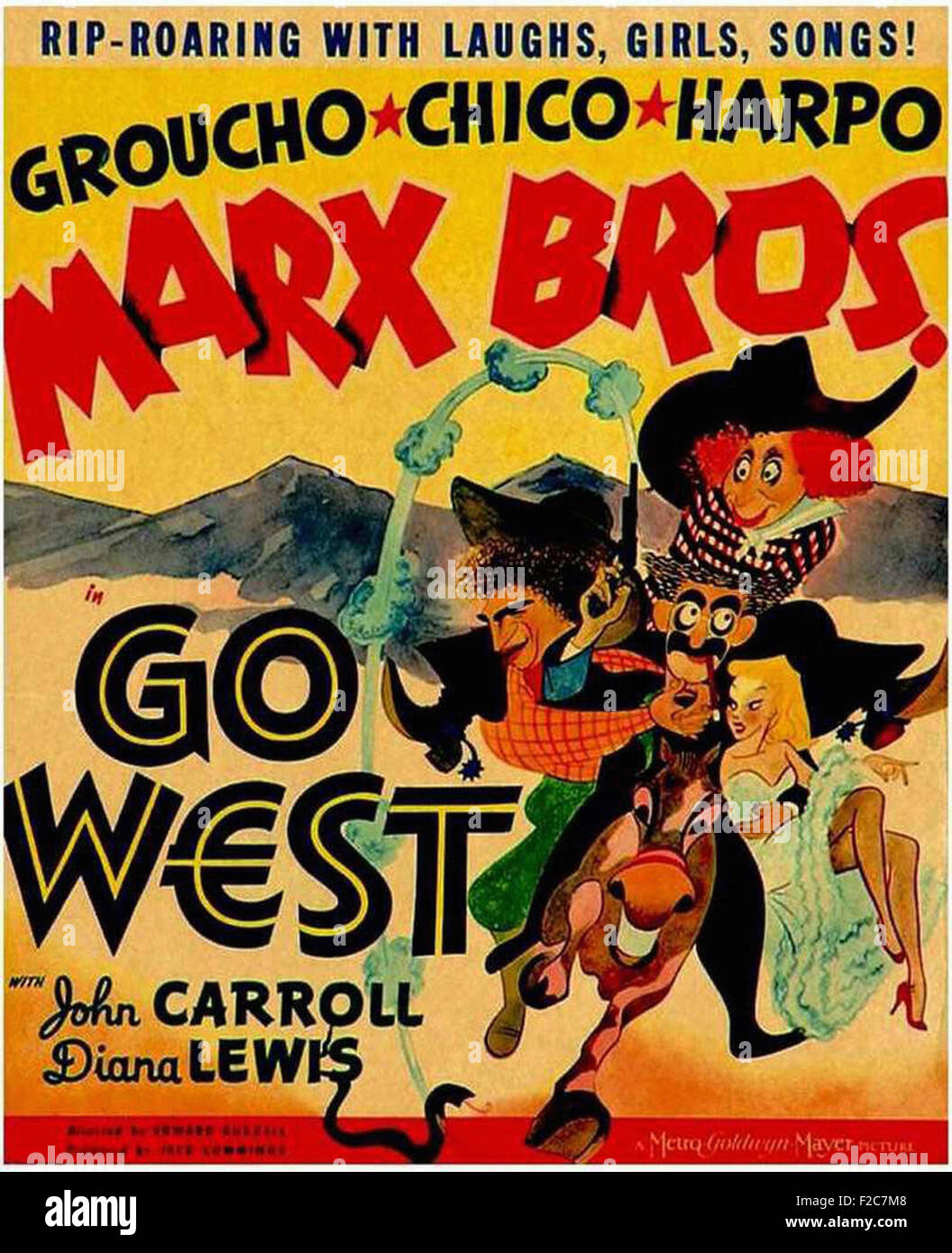 Go West 03 Movie Poster Stock Photo Alamy