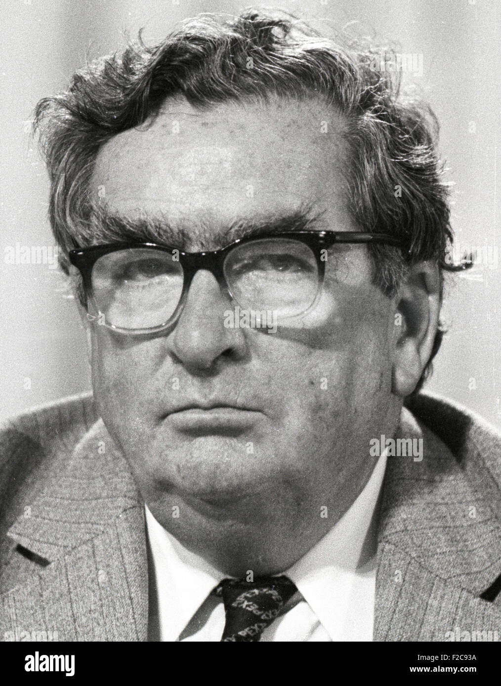 Denis Winston Healey Lord Healey British Labour politician 1984 image. Stock Photo