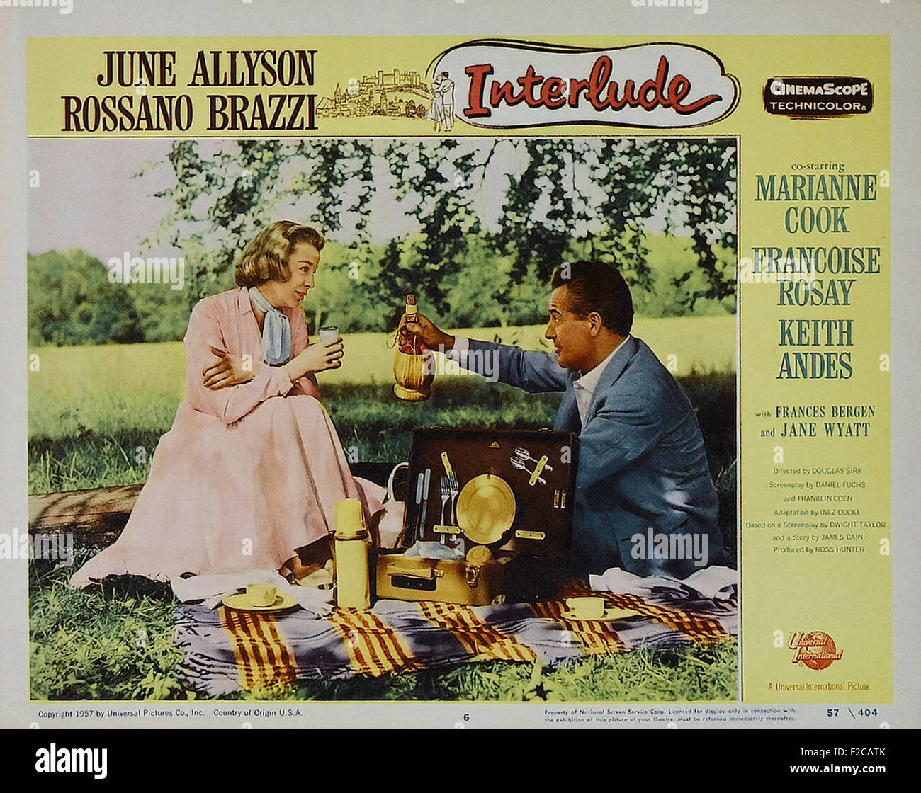 Interlude (1957) 07 Movie Poster Stock Photo Alamy