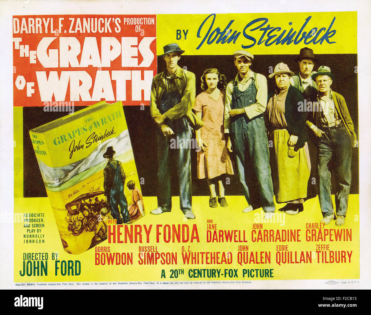 The grapes of wrath movie poster hires stock photography and images