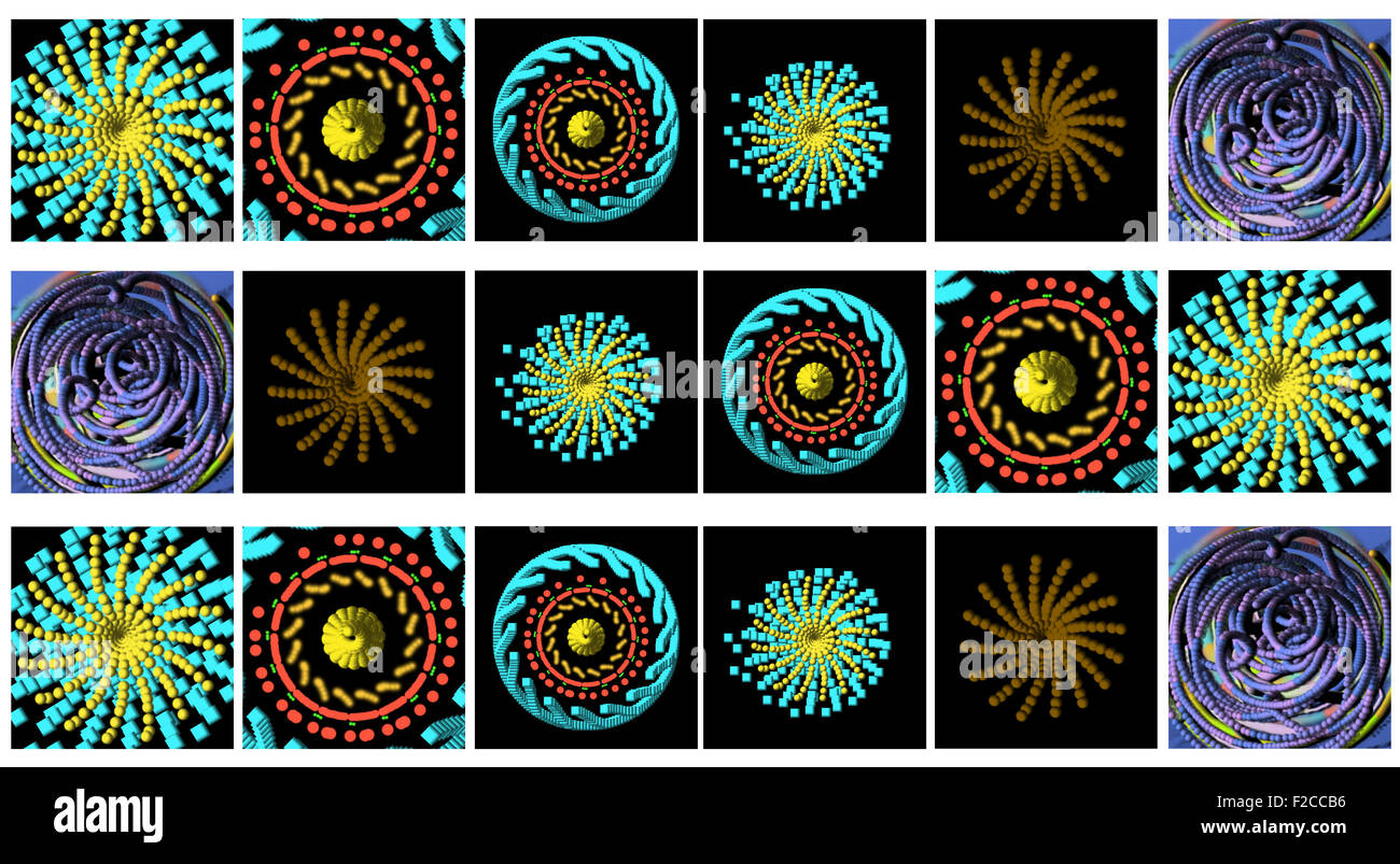 A lot of spiral shapes Stock Photo Alamy