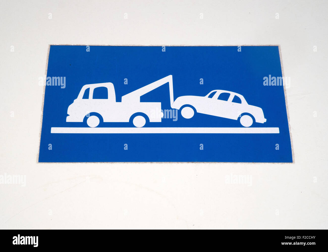 Do not park/tow away sign in Ghent, Belgium Stock Photo