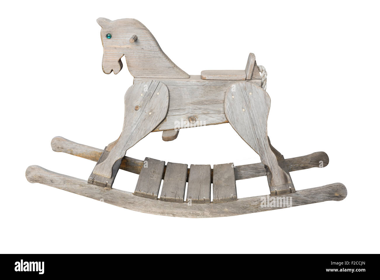 classic wooden rocking horse