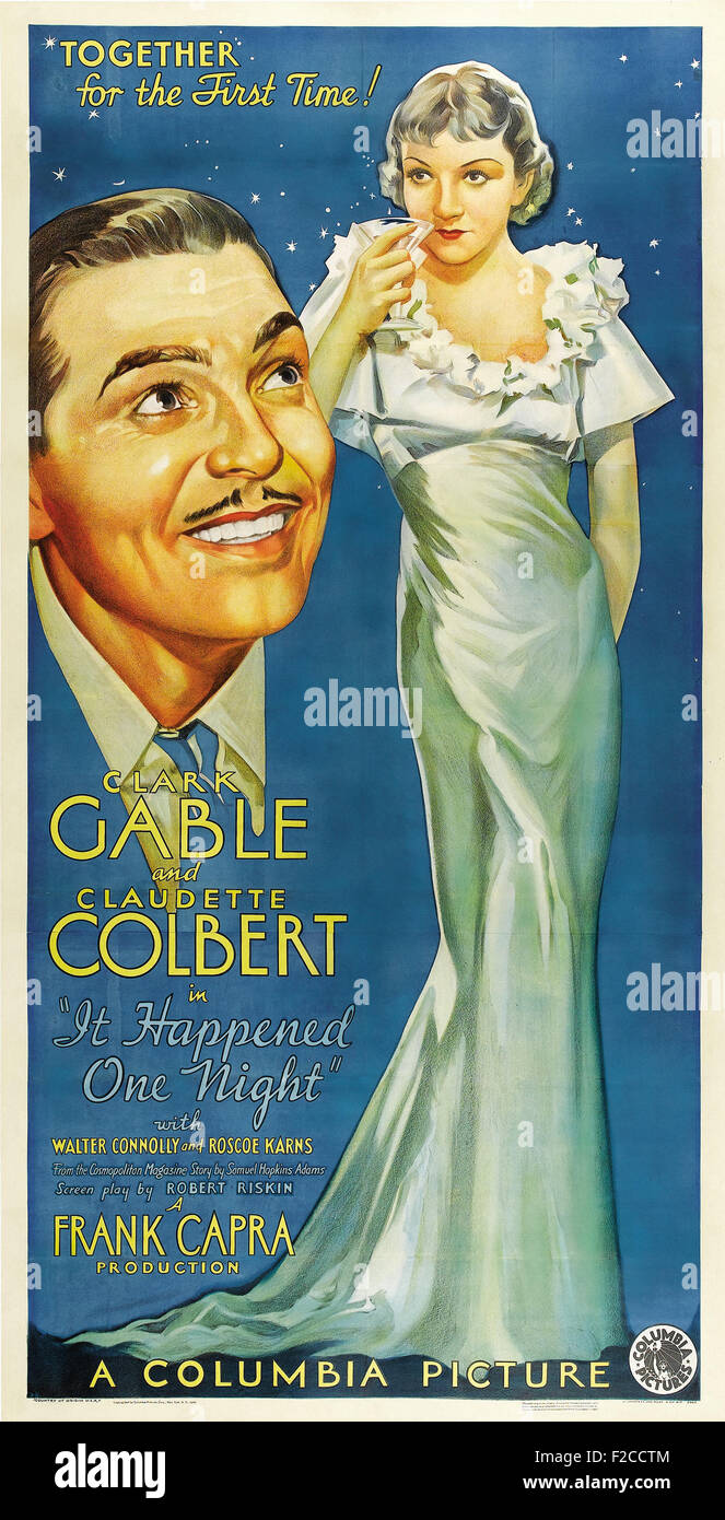 It Happened One Night 11 - Movie Poster Stock Photo - Alamy