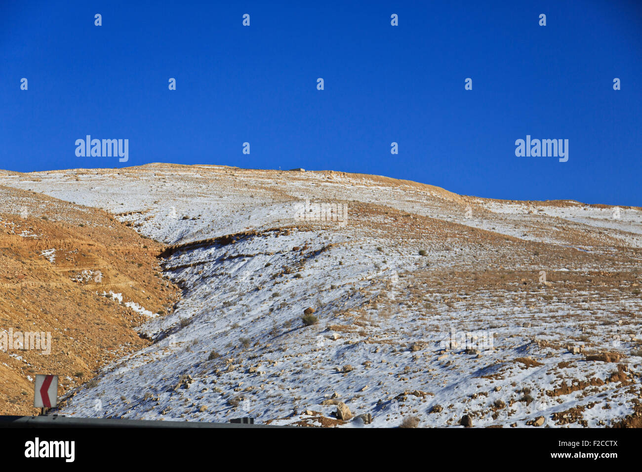 Jordan in snow Stock Photo Alamy
