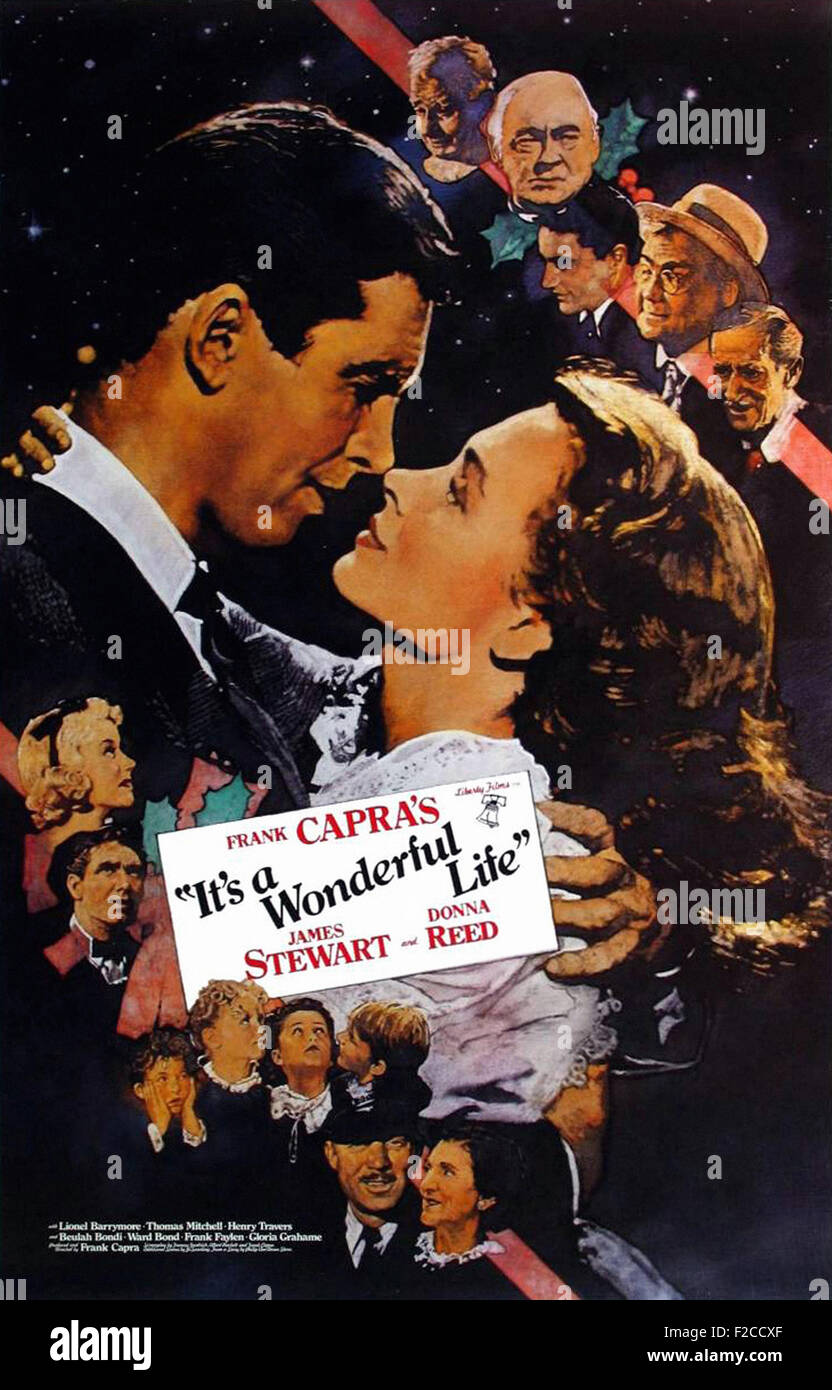 It's a Wonderful Life 01 - Movie Poster Stock Photo