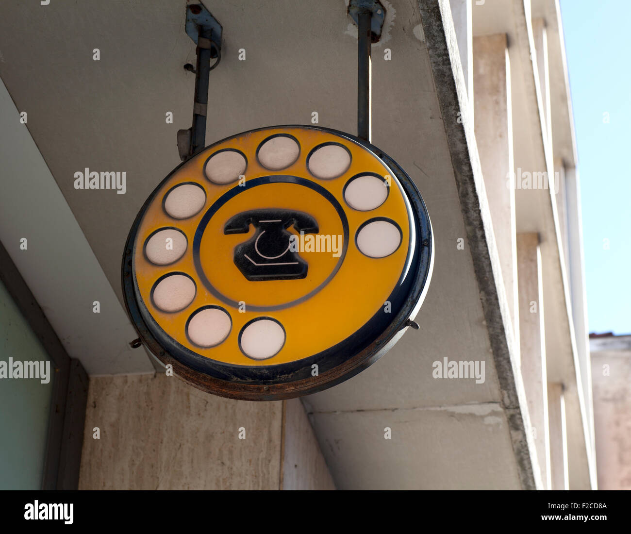 Public telephone sign hi-res stock photography and images - Alamy