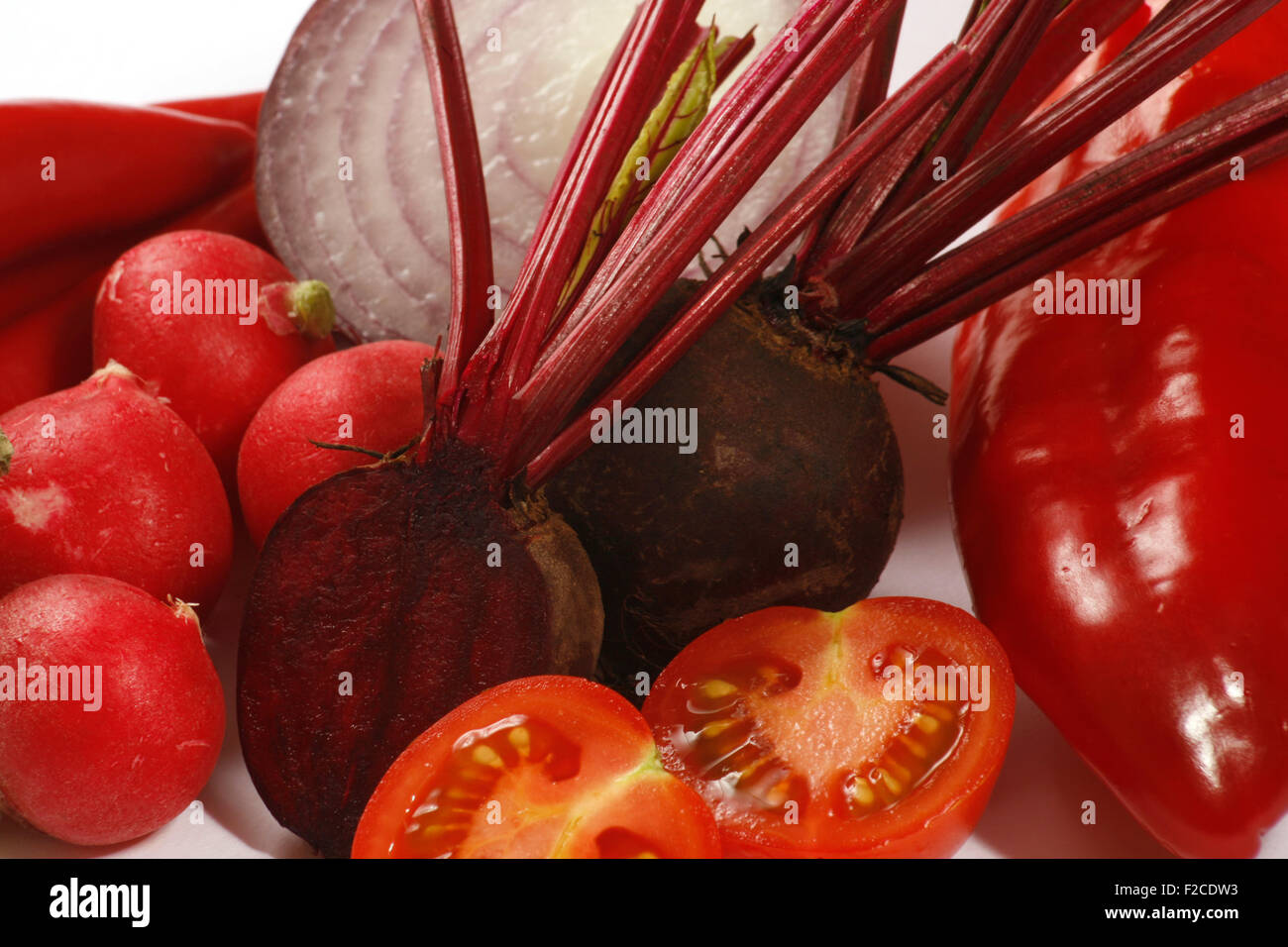 Red Vegetables Stock Photo