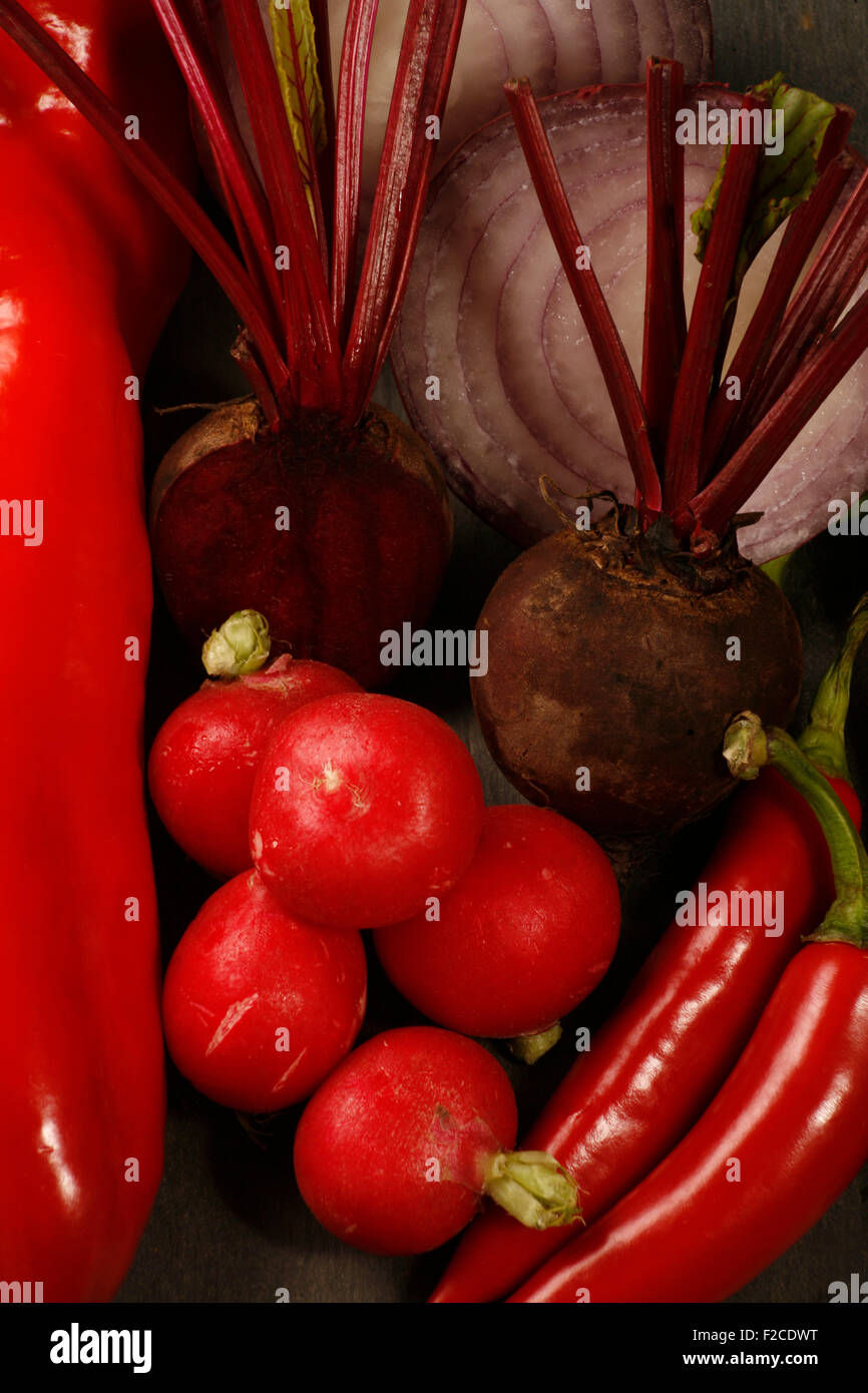 Red Vegetables Stock Photo