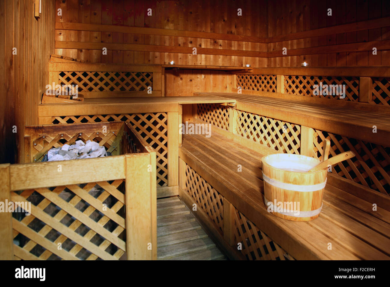 gym sauna room Stock Photo Alamy