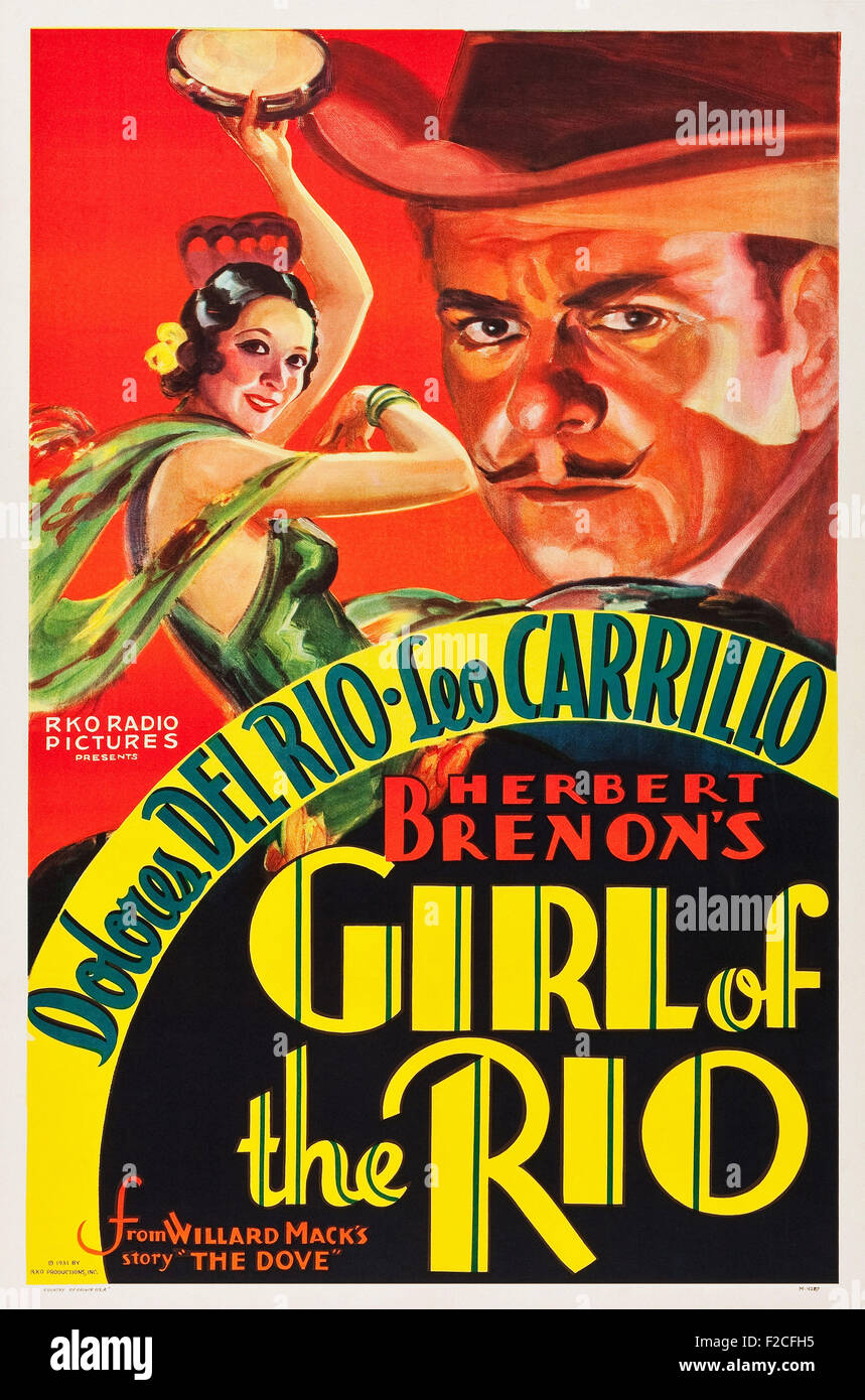 Girl Of The Rio Movie Poster Stock Photo Alamy