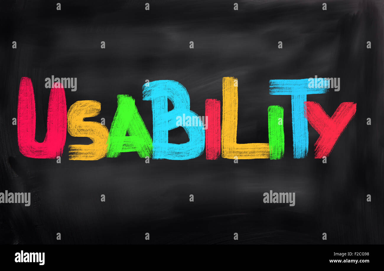 Usability Concept Stock Photo