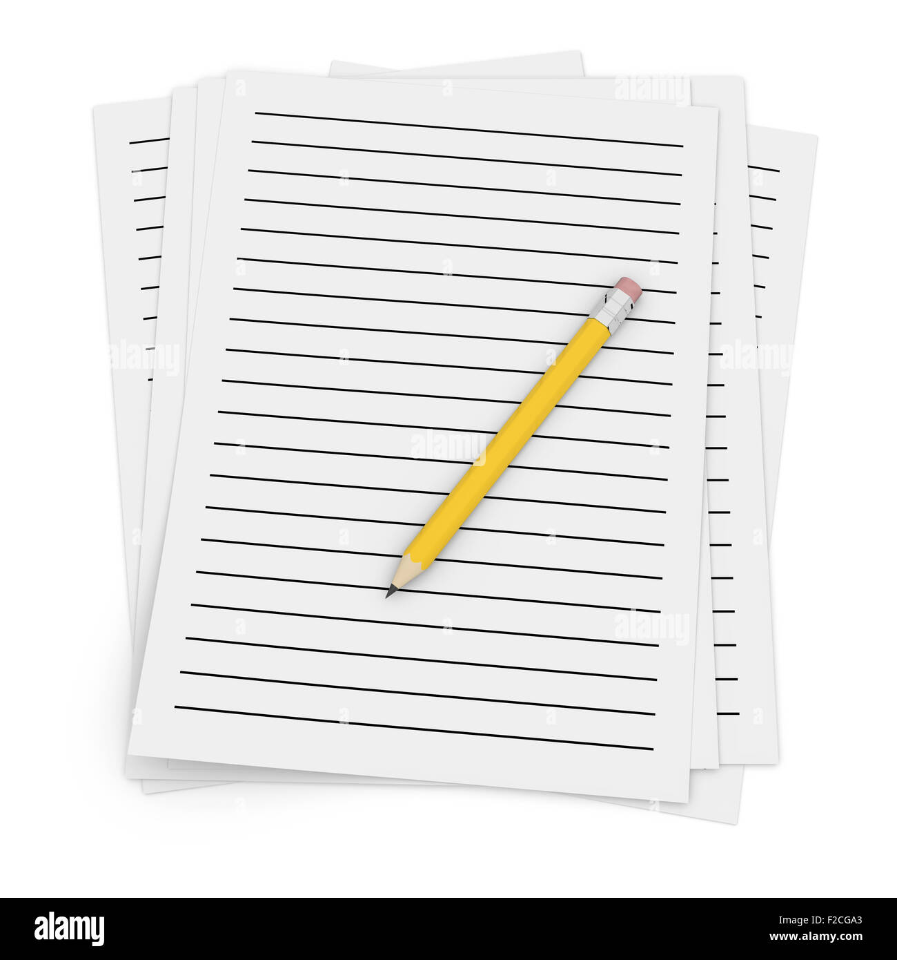 Pencil Computer Notepad Notepad and pencil , This is a computer generated and 3d rendered ...
