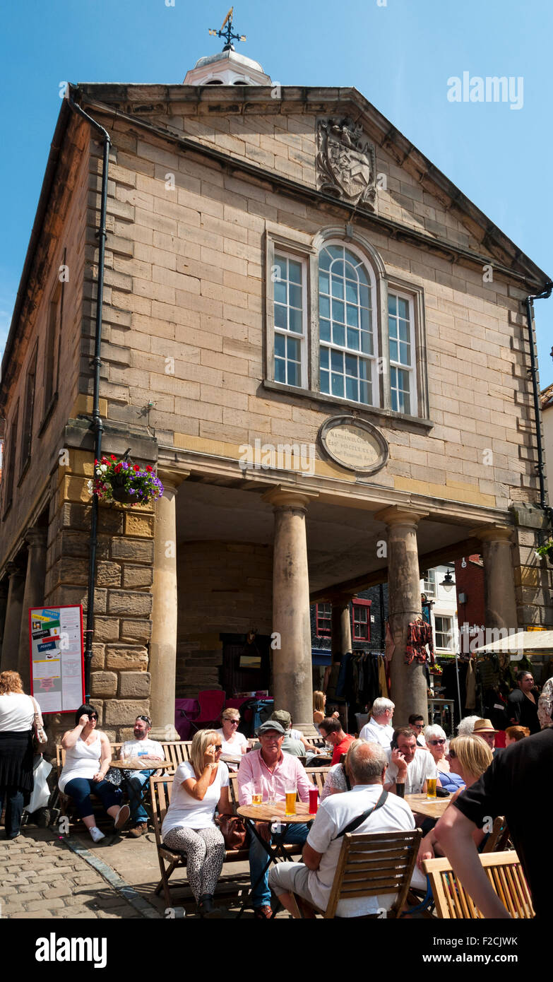 The Old Town Hall (Jonathan Pickernell, 1788), Market Place, Whitby, Yorkshire, England, UK Stock Photo