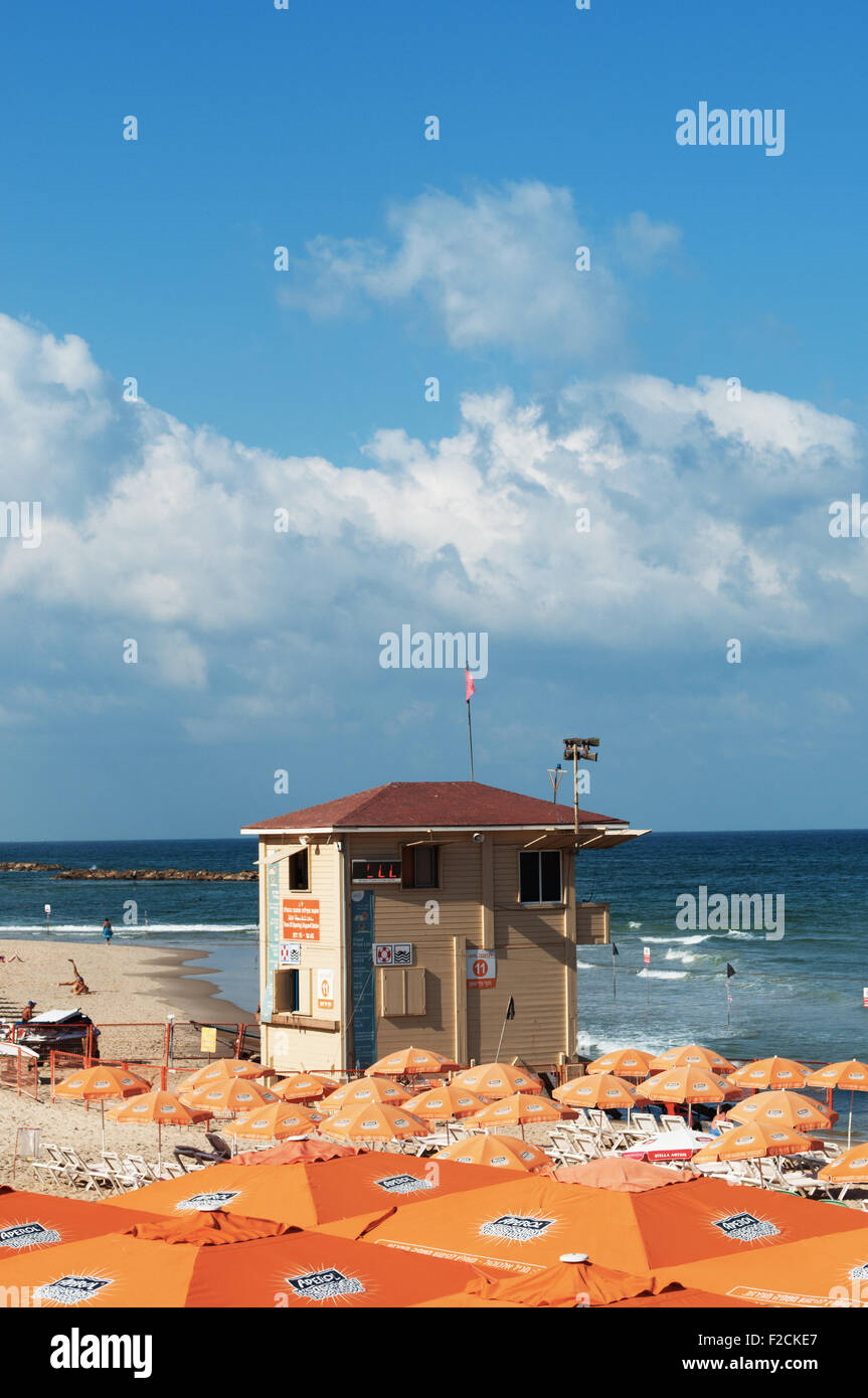 Summer in Tel Aviv, Yafo, Jaffa, Israel, Mediterranean Sea Stock Photo