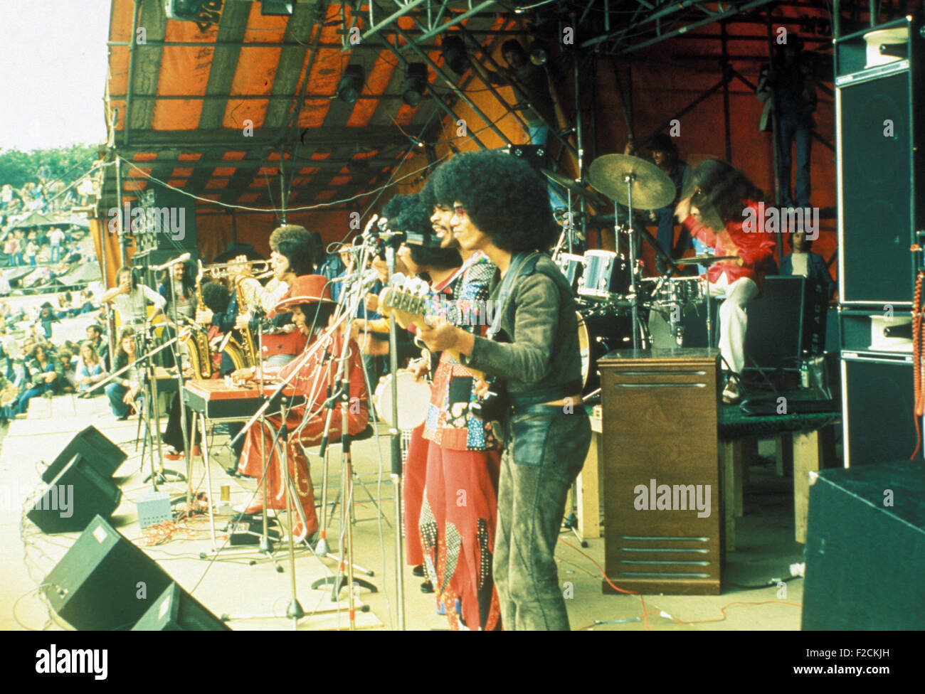 SLY AND THE FAMILY STONE US group about 1972. Photo van Houten Stock Photo