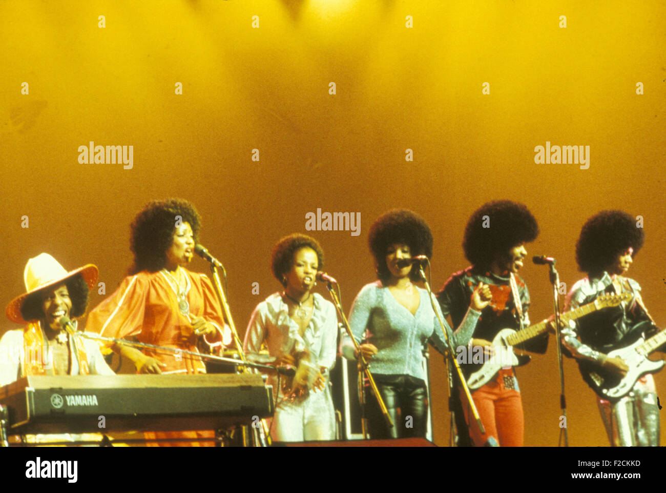 SLY AND THE FAMILY STONE US group about 1972. Photo van Houten Stock Photo
