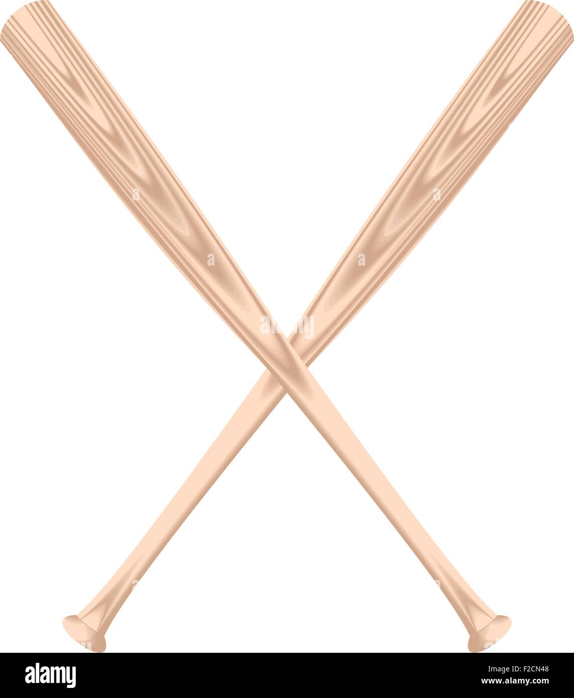Realistic illustration of two baseball bat Stock Vector Image & Art Alamy