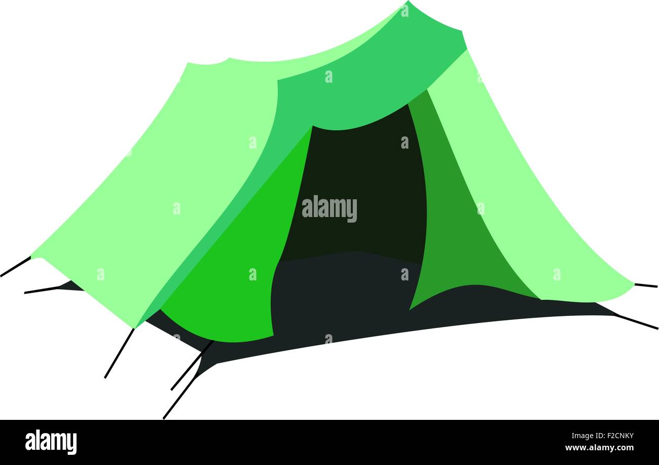 Tourist tent isolated on a white background Stock Vector Image & Art ...
