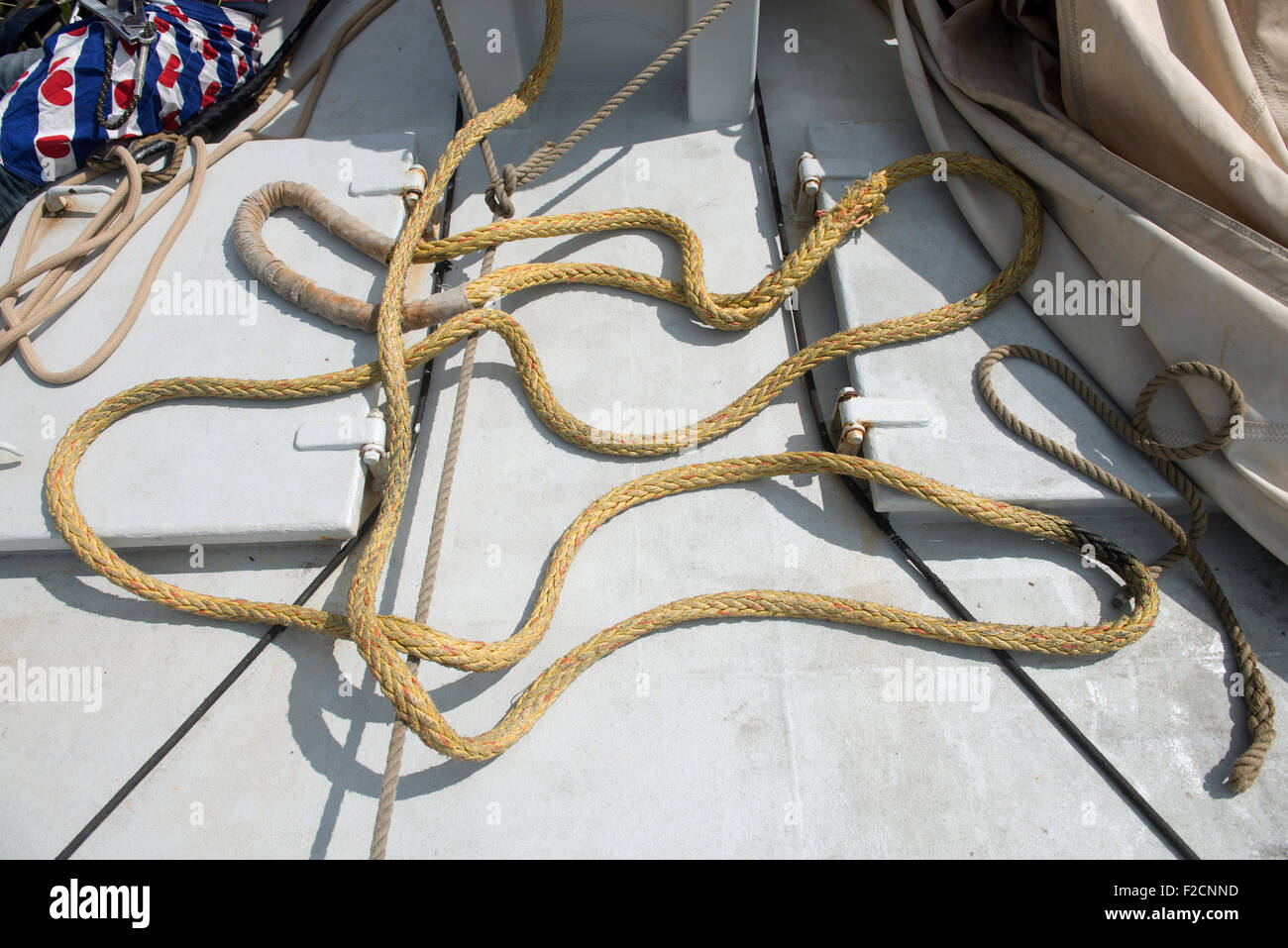 rigging and sailing ropes Stock Photo Alamy