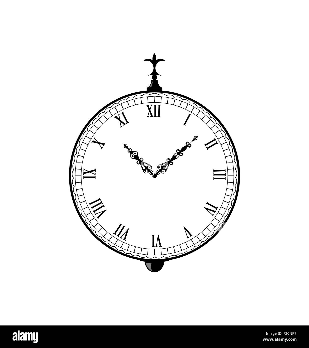 Vintage clock with arrows Stock Vector Image & Art Alamy