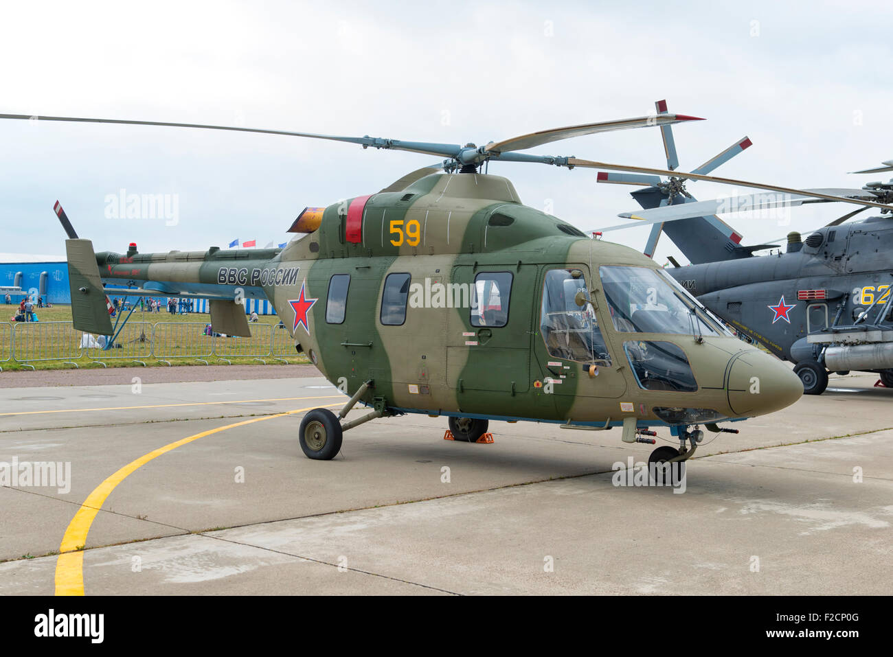 KA-60 Kasatka Helicopter at MAKS 2015 Air Show in Moscow, Russia Stock ...