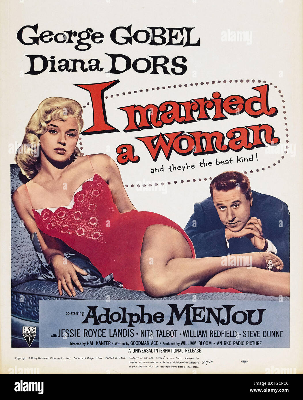 I Married a Woman 03 - Movie Poster Stock Photo