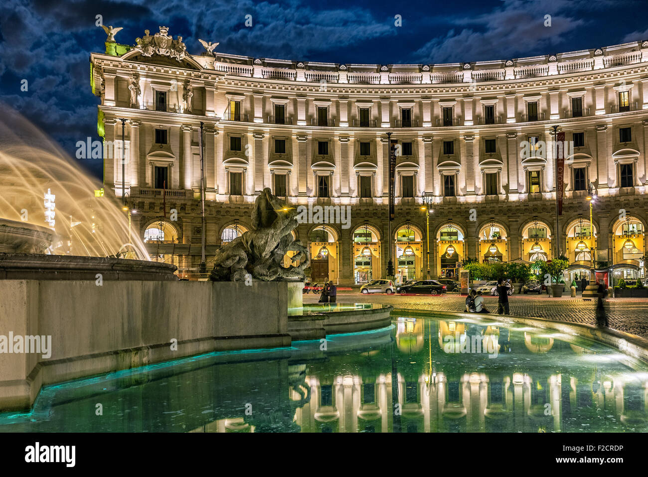 Boscolo Exedra Roma hotel, Rome, Italy Stock Photo