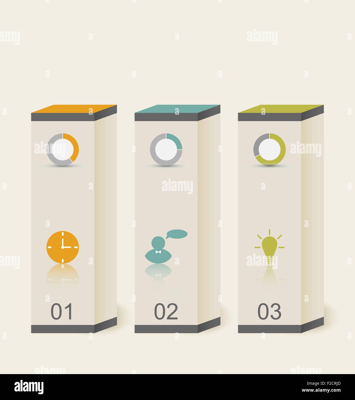 Modern boxes in minimal style for design infographic template Stock ...