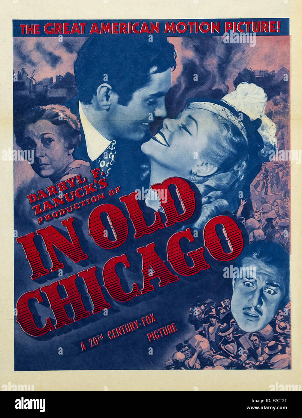 In Old Chicago 04 - Movie Poster Stock Photo